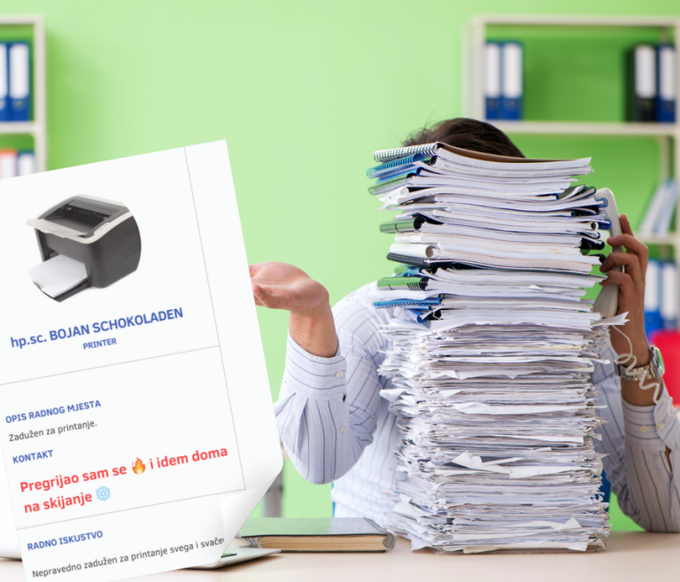 Hvala vam na interesu! Naš printer se hladi na skijanju, ali vi ste nas oduševili!